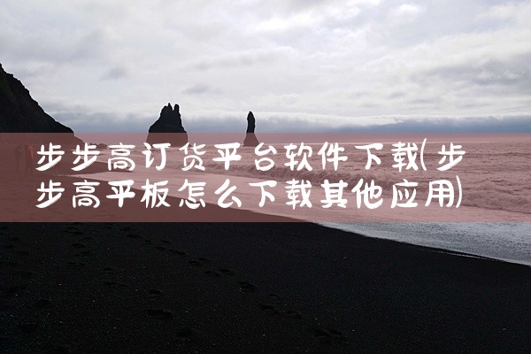步步高订货平台软件下载